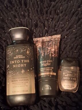 Bath & Body Works Into The Night Body Lotion & Cream - Black